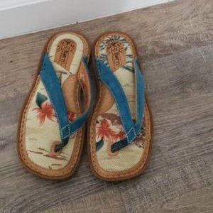 Born Leather flip flop sandals. sz8 39
